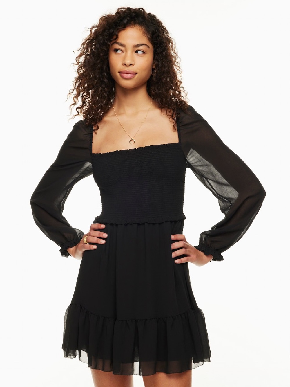 Aritzia Wilfred New Tempest Dress in Black